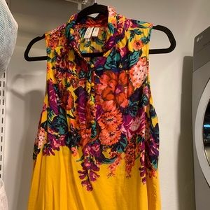 Meadow Rue by Anthropologie Floral Tank